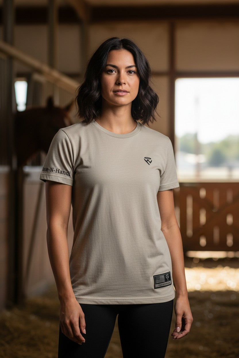 Women's Silver Steer Head Tee