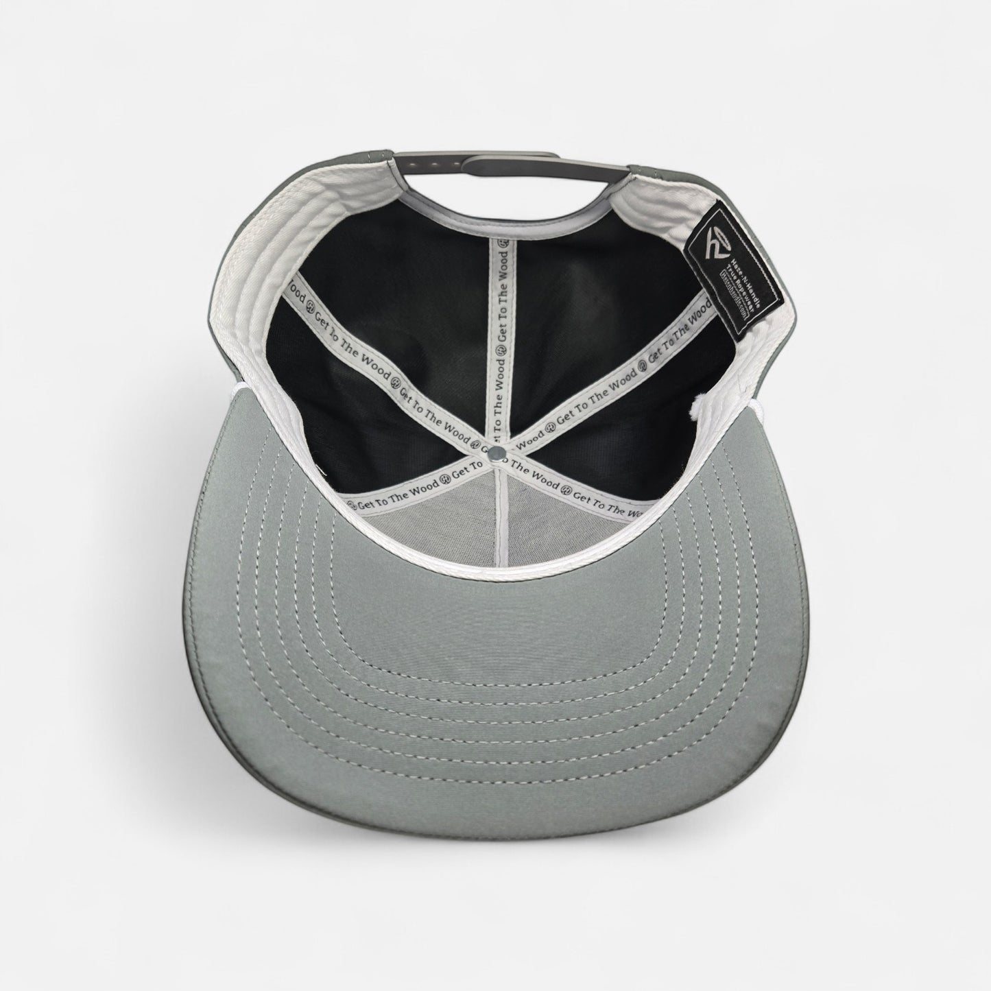 Haze N Handle Fast Times & High Money stone gray baseball cap with white rope detail and adjustable strap.